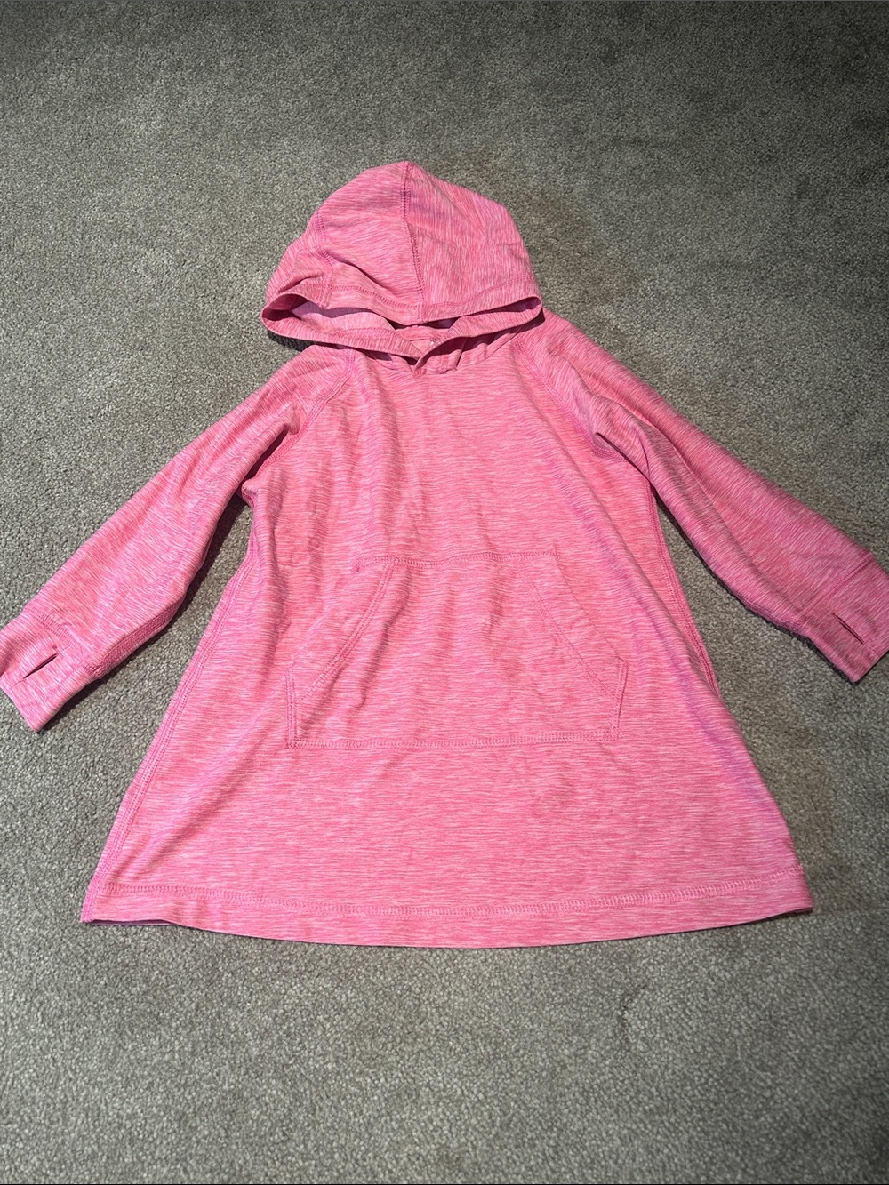 Hanna Andersson Pink Hooded athletic material Dress